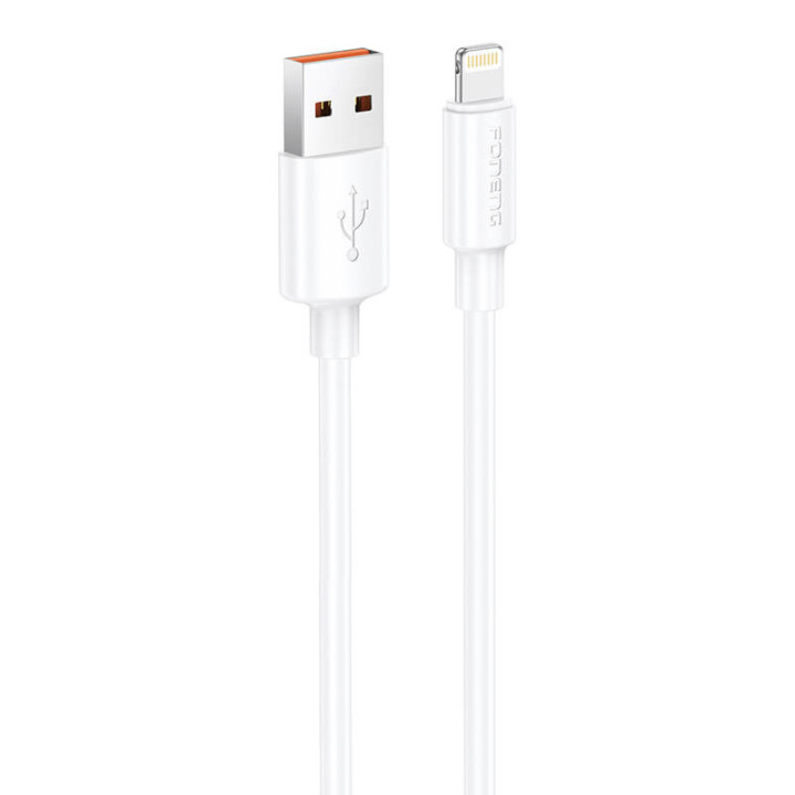 USB-A arba Lightning Cable Foneng X108 2.4A, 1m (biły)