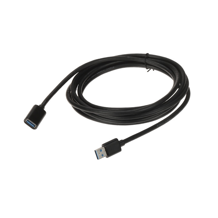 UNITEK Y-C1479BBK03 USB 3.0 prailginimo kabelis 3 m USB-A kištukinis ir moteriškas juodas