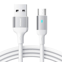 Kaapeli Micro USB-A / 2.4A / 1.2m Joyroom S-UM018A10 (valkoinen)