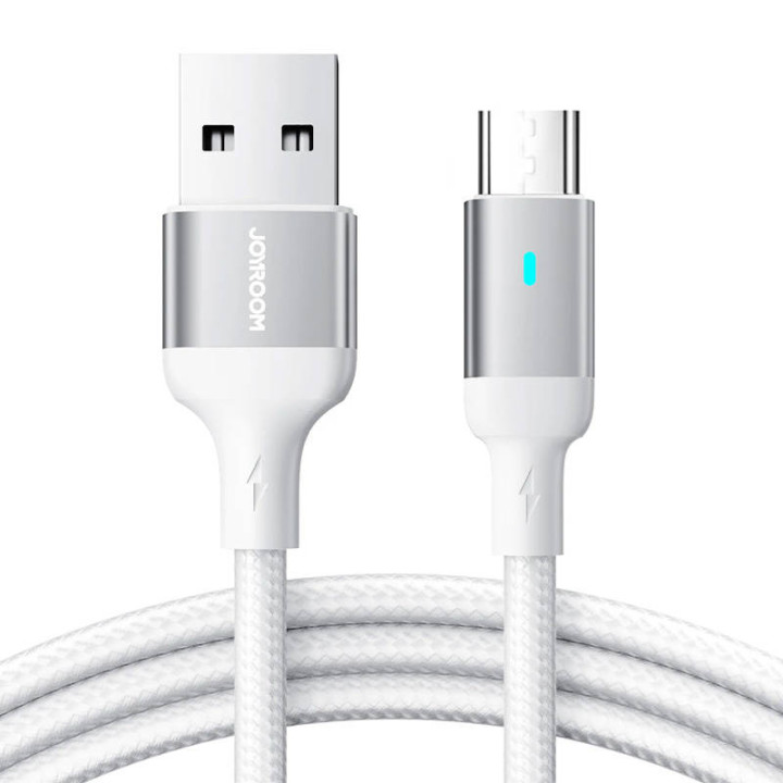 Kaapeli Micro USB-A / 2.4A / 1.2m Joyroom S-UM018A10 (valkoinen)
