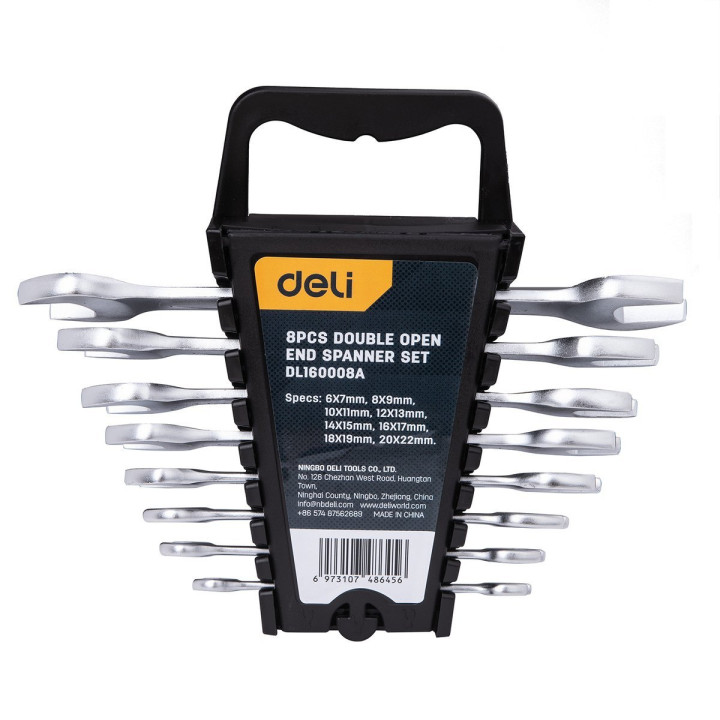 Kaksoisavaimen sarjat 8 kpl Deli Tools EDL160008A