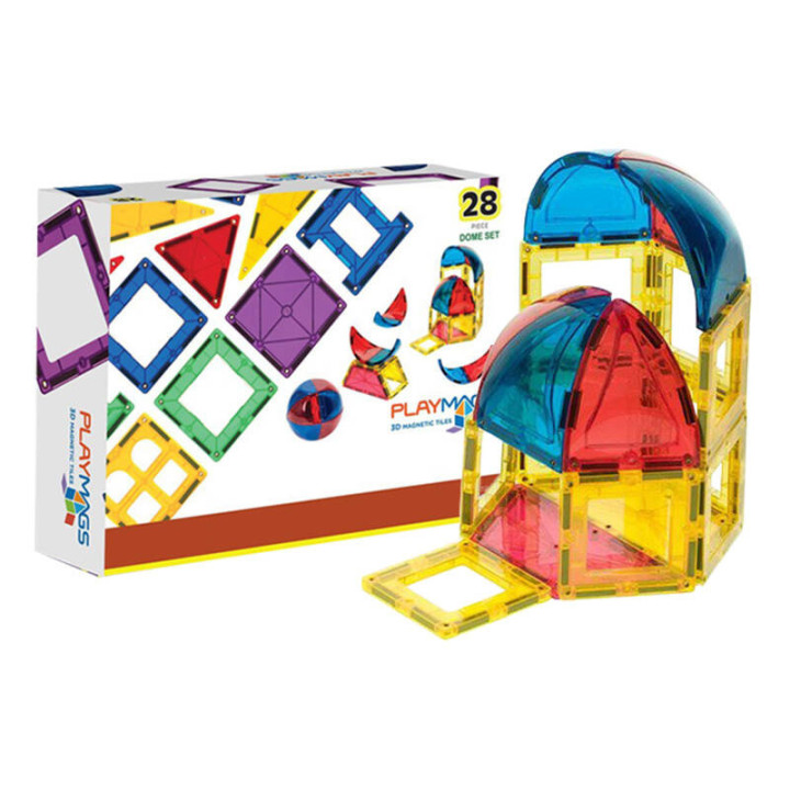 Магнитная плитка 3D Dome Playmags 164 - набор из 28 шт.