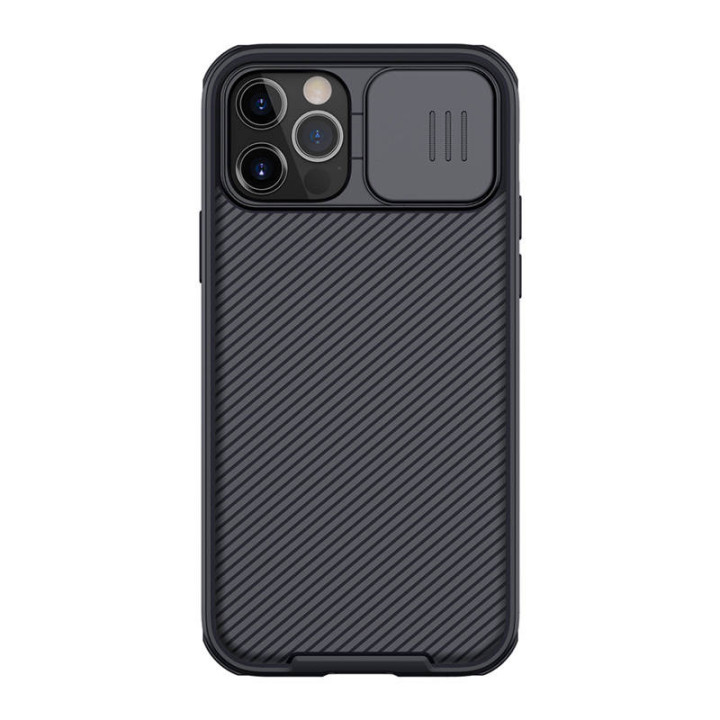 Nillkin CamShield Pro dėklas, skirtas iPhone 12 / iPhone12 Pro (juodas)