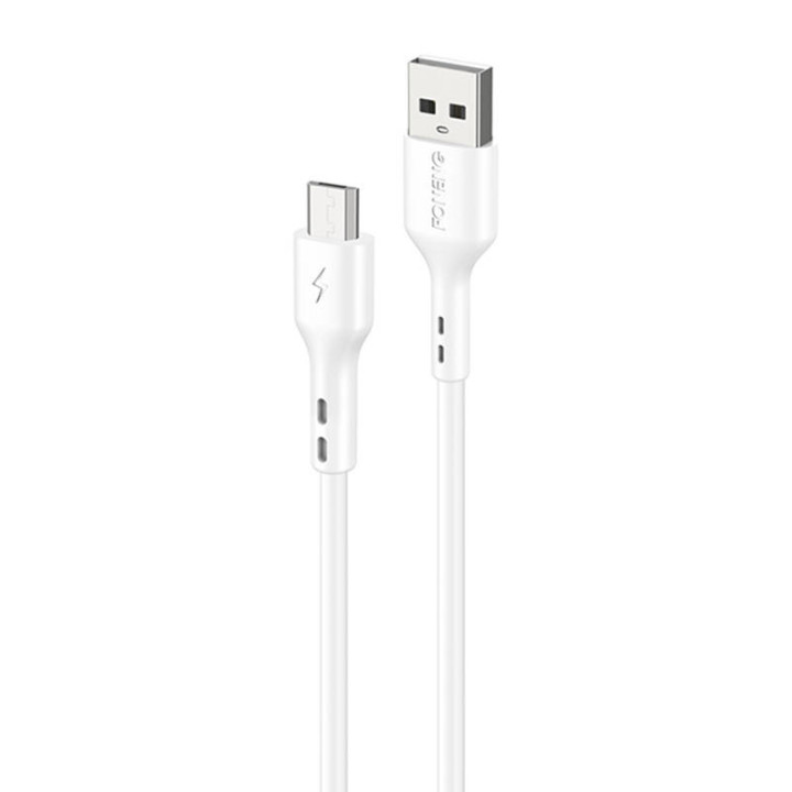 Foneng X36 USB į mikro USB laidas, 2,4 A, 1 m (baltas)