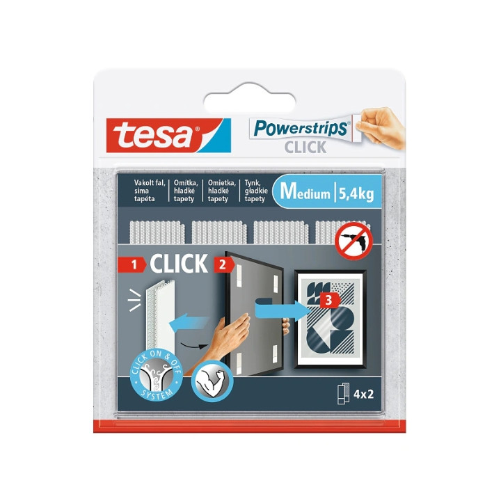 Isekleepuvad kinnitusribad POWERSTRIPS-CLICK/KESKMINE TESA