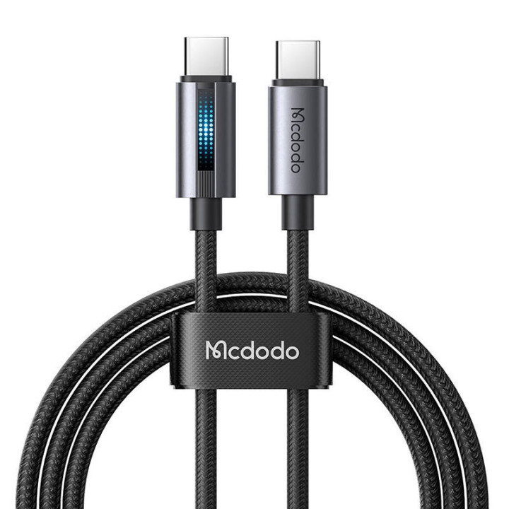 Mcdodo CA-5740 USB-C į USB-C laidas, 100 W 1,2 m (juodas)