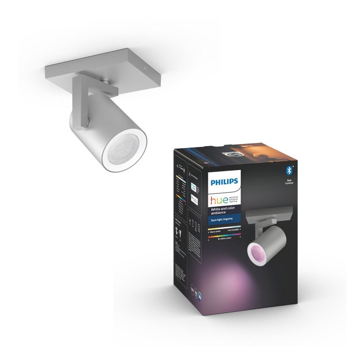 Philips Hue lubinis šviestuvas Argenta vieno taško aliuminio 1x5,7W 240