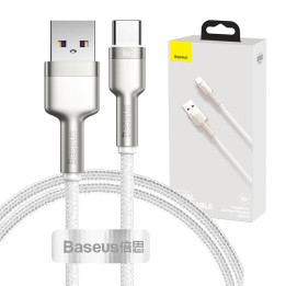 USB-kaapeli USB-C Baseus Cafulelle, 66W, 1m (valkoinen)