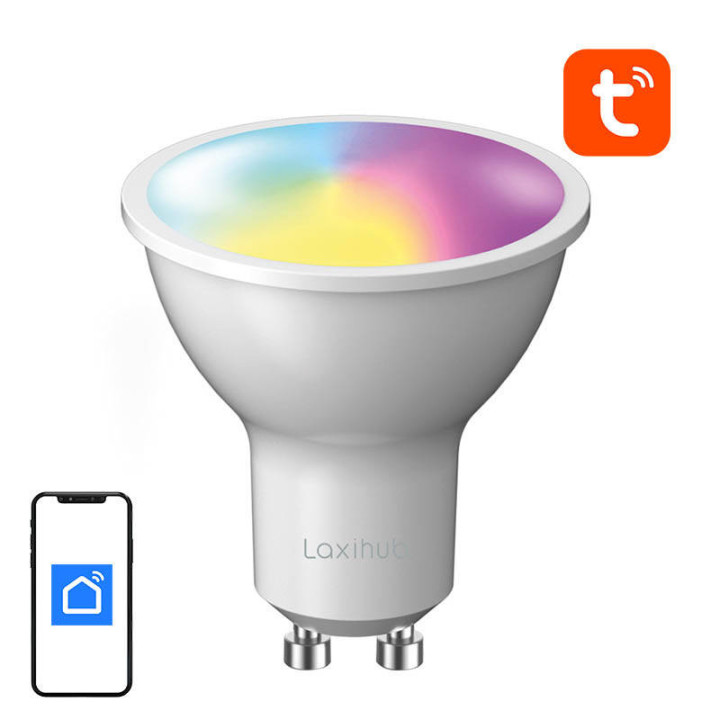Išmanioji LED lemputė Laxihub LAGU10S (2 pakuotės) WiFi Bluetooth Tuya
