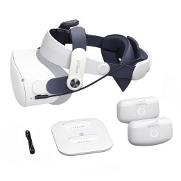 BOBOVR M2 Plus galvas siksnas dubultais akumulators, kas paredzēts Oculus Quest 2