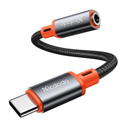 USB-C–AUX-minijakki 3,5 mm:n äänisovitin Mcdodo CA-7561, DAC, 0,11 m (musta)