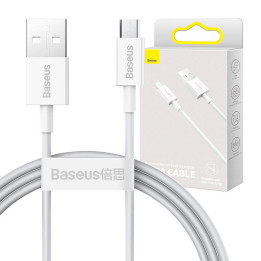 „Baseus Superior“ serijos kabelis iš USB į mikro USB, 2A, 1m (baltas)