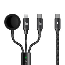 USB-C 3in1 laidas Mcdodo CA-4940 USB-C, Lightning, Apple Watch