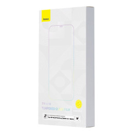 Baseus Crystal Tempered Glass 0,3 mm iPhone 14/13/13 Pro (2gab.)