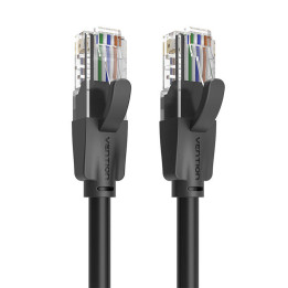 UTP CAT6 Vention IBEBL RJ45 Ethernet tinklo kabelis 1000Mbps 10m juodas