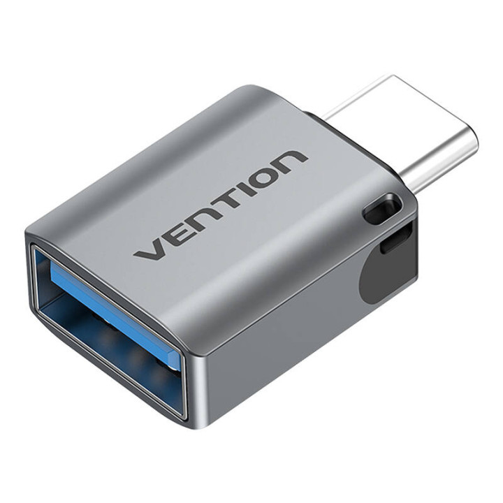 Vention CDQH0 USB-C vīrieša–USB 3.0 adapteris (pelēks)