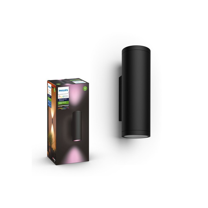 Philips Hue Appear sieninis šviestuvas juodas 2x
