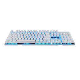 Bezvadu mehāniskā tastatūra Motospeed GK89 2.4G (balta)