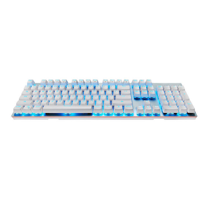 Bezvadu mehāniskā tastatūra Motospeed GK89 2.4G (balta)