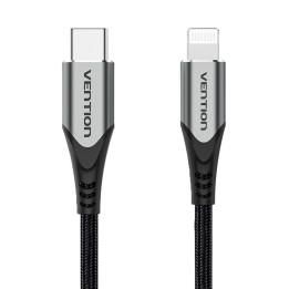 USB-C 2.0 iki Lightning Cable Vention TACHH 2m MFi pilka
