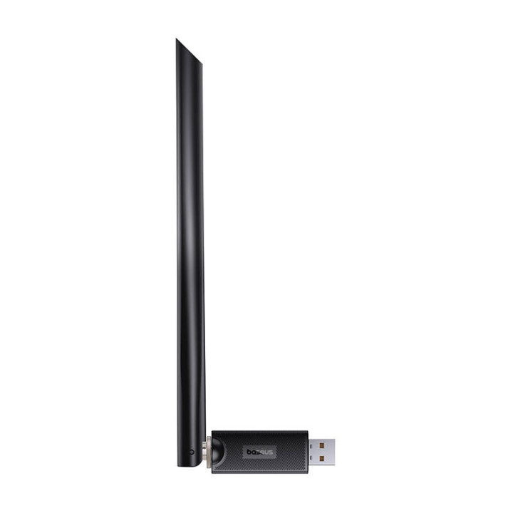 Adapteris WiFi ar antenu Baseus FastJoy 300Mbps (czarny)