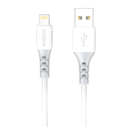 USB-Lightning-kaapeli Foneng X66, 20W, 3A, 1m (valkoinen)