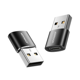USB-uros-naaras Type-C-sovitin (2 kpl) Joyroom S-H152 (musta)
