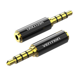 Garso adapteris 3,5 mm vyriškas iki 2,5 mm moteriškas Vention BFBB0 juodas