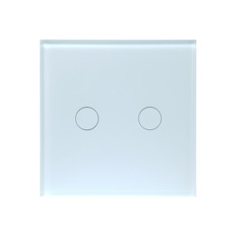 SmartWise T4 EU 2C UNI (R3), balts, 2 grupu, WiFi+RF viedais gaismas slēdzis (darbojas ar vienu strāvu vadu un ar strāvu + neitr