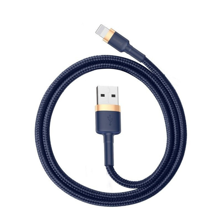 Baseus Cafule Lightning kaabel 2,4A 1m (kuldne+tumesinine)