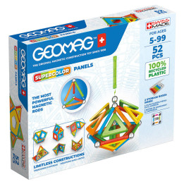Magnetic Supercolor Panel Pārstrādāti bloki 52 gab. GEOMAG GEO-378