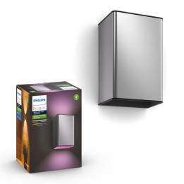 Philips Hue Resonate sienas lampa inox 2x8
