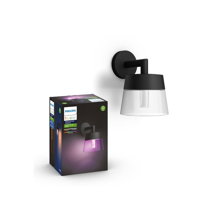 Philips Hue Attract seinävalaisin musta 1x