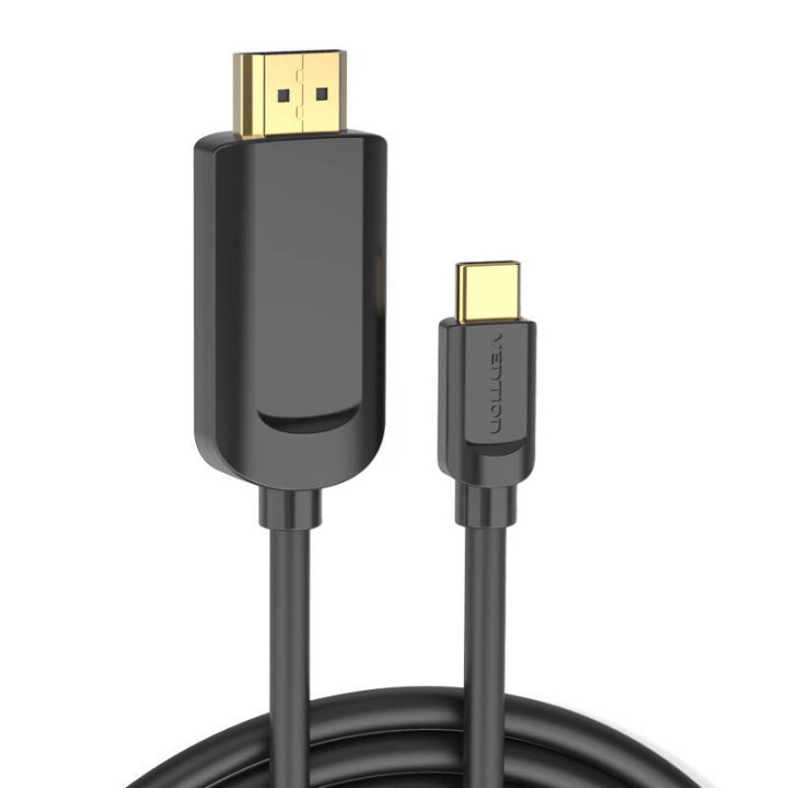 Vads no USB-C uz HDMI 1.4 Vention CGUBG 4K 30Hz 1,5 m (melns)