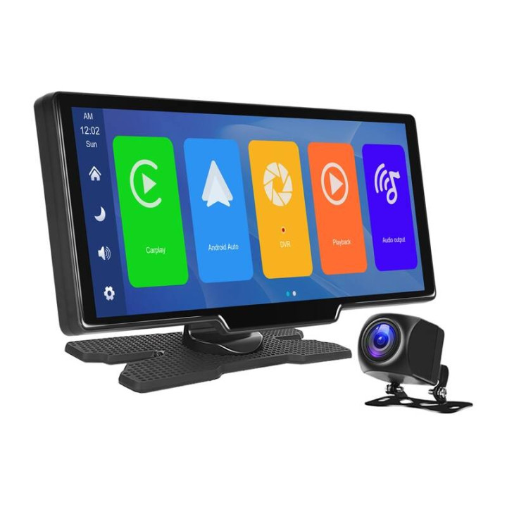 Autonäyttö 9,3" Podofo A3073 Carplay&Android Auto + Etu- ja takakamera