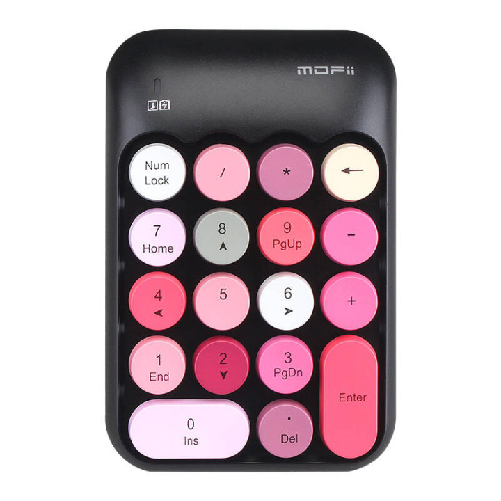 Langaton MOFII numeronäppäimistö X910 musta+punainen