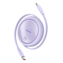 Laidas iš USB-C į USB-C Baseus Free2Draw, PD, 100 W, 1 m (violetinė)