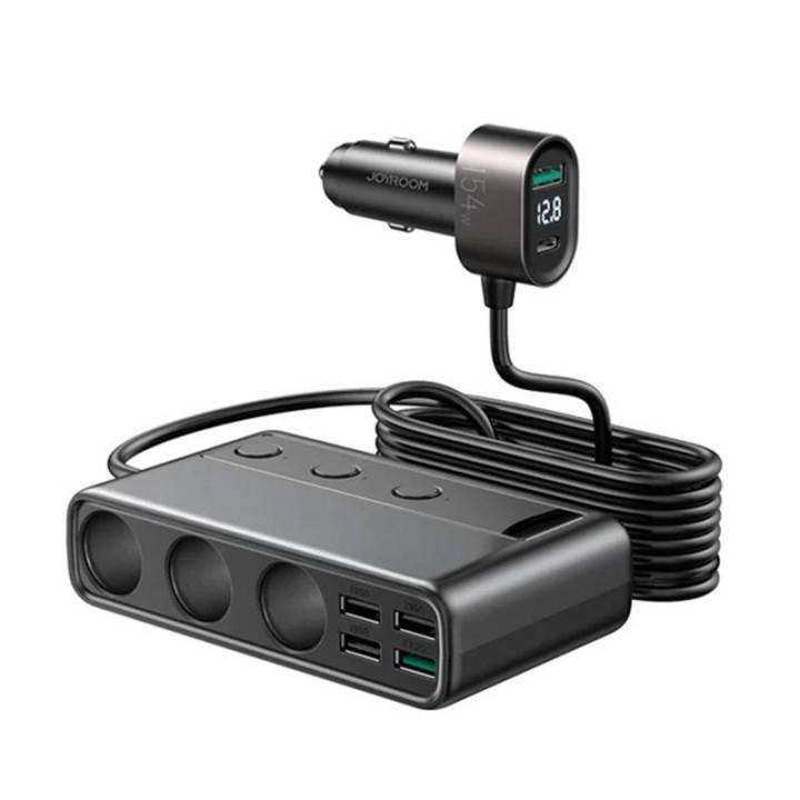 Autolaturi JOYROOM JR-CL06 Multi-Port (musta)