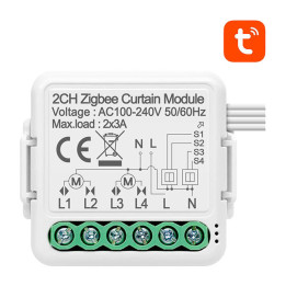 Nutika kardina lüliti moodul ZigBee Avatto N-ZCSM01-2 TUYA