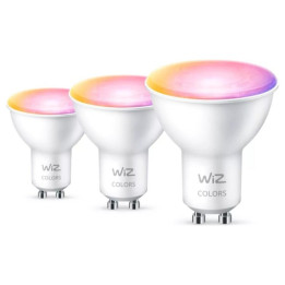 WiZ,GU10 spot,4,7W,2200-6500 (RGB),PAR16,GU10,3 vnt šviesos šaltinis
