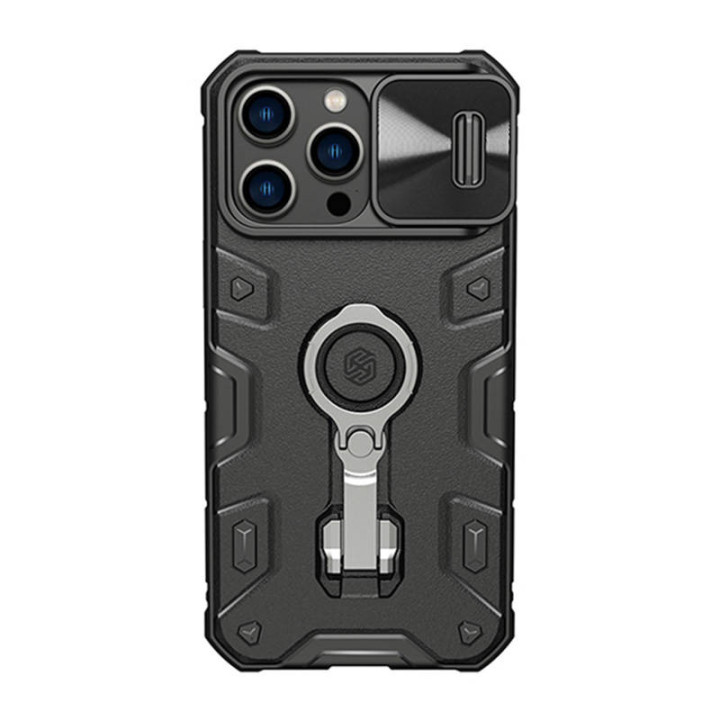 Case Nillkin CamShield Armor Pro tālrunim iPhone 14 Pro Max (melns)