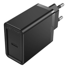 Vention FAIB0-EU USB-C 30W sienas lādētājs (melns)