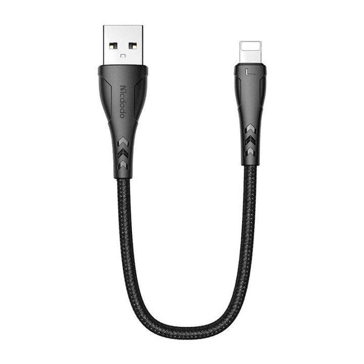 USB — Lightning kabelis, Mcdodo CA-7440, 0,2 m (melns)