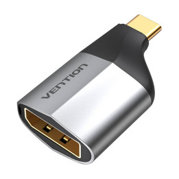 Adapteris USB-C kištukas su DisplayPort moteriška Vention TCCH0 4K 60Hz (juoda)
