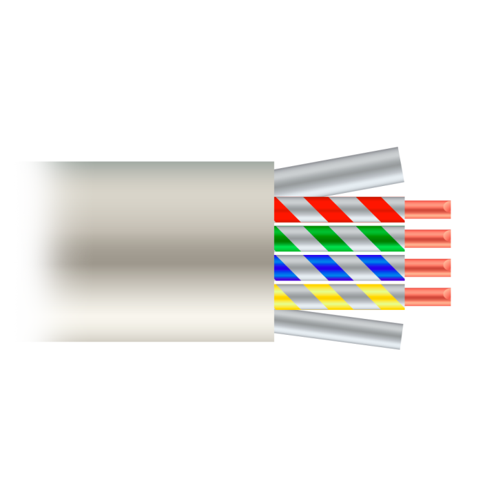 SAFIRE SF-UTP6-100-H-23AWG-G Cat6 UTP tinklo kabelis 100 m ritė gryno vario 23AWG vidaus PVC pilka