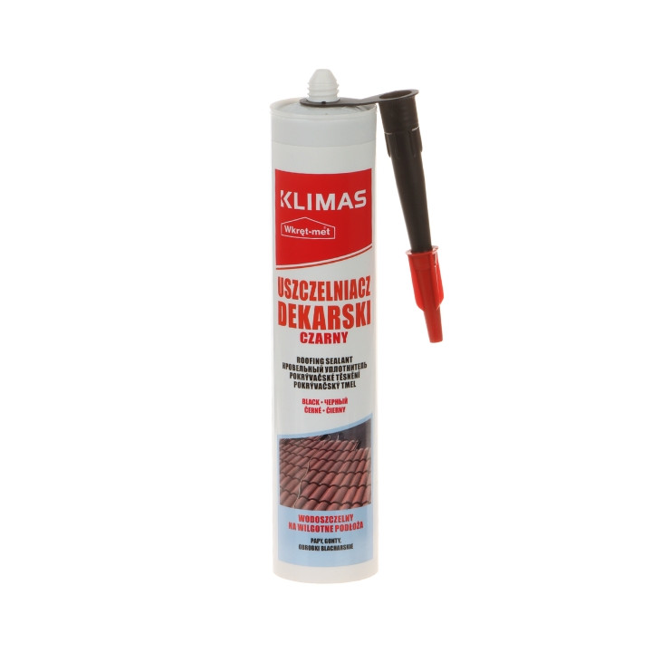 GUMIJAS JUMTA HERMĪTIKA UDE-310-CZ KATTRIDŽA 310 ml BLACK WKRĘT-MET KLIMAS