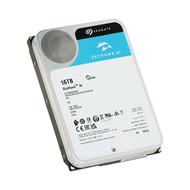 HDD, skirtas DVR HDD-ST16000VE004 16TB 24/7 SkyHawk AI SEAGATE