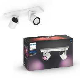 Philips Hue lubinis šviestuvas Argenta plokštelinis/spiralinis baltas 2x5,7W