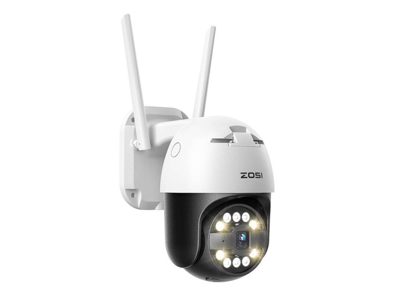 IP āra kamera ZOSI C296 WiFi Pan Tilt 5MP IP66 ar 32GB microSD karti