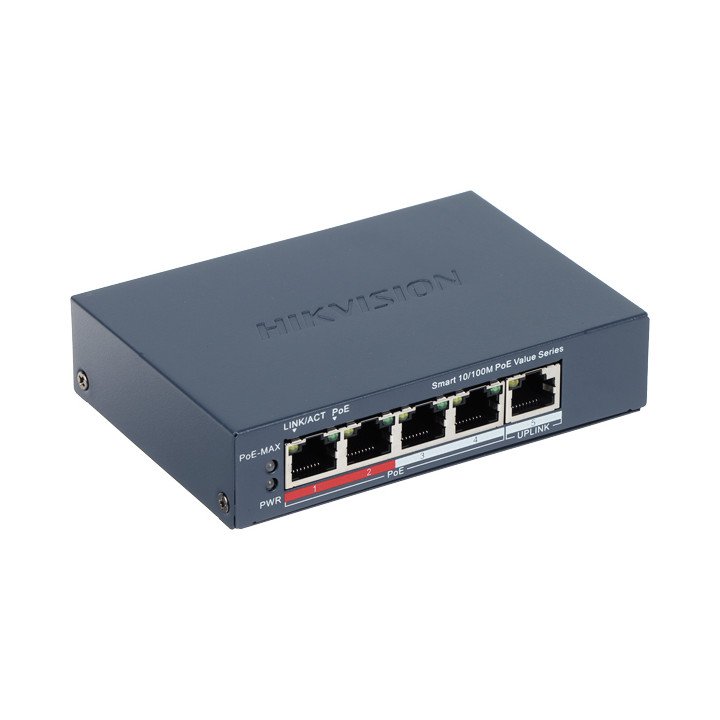 Hikvision DS-3E1105P-EI/M-V2 5-Port PoE Switch (4 PoE Ports)